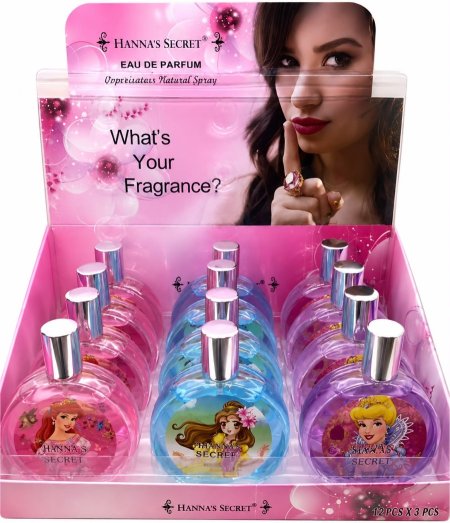 عطور نسائية Hanna’s Secret – Eau de Parfum بتشكيلة ألوان وروائح مختلفة.